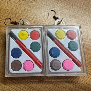 Colorful Face Paint Set with Brush